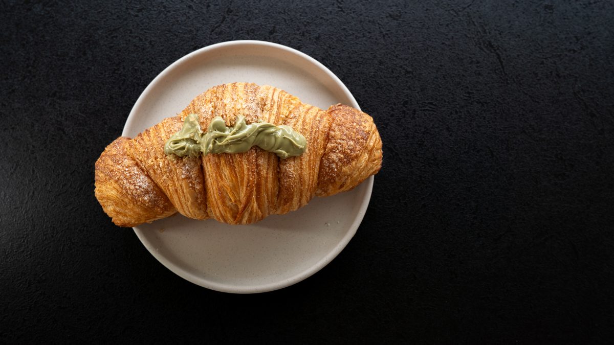 Cornetto filled with pistachio cream